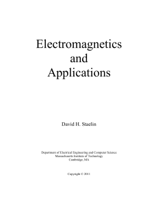 6.013 Electromagnetics and Applications, Course Notes