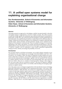 Explaining organisational change - ANU Press