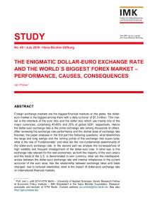 THE ENIGMATIC DOLLAR-EURO EXCHANGE RATE AND THE