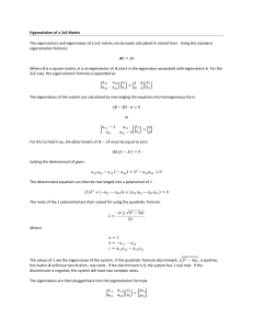 Solution of 2x2