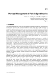 Physical Management of Pain in Sport Injuries