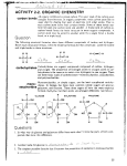 activity 2-2. organic chemistry