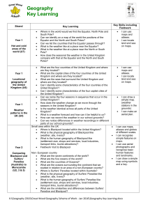 Geography Key Learning - Great Wood Primary School