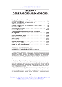 GENERATORS AND MOTORS