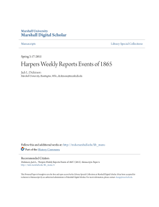 Harpers Weekly Reports Events of 1865