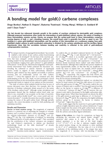 A Bonding Model for Gold(I) Carbene Complexes