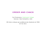 order and chaos - Dartmouth Math Home