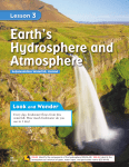 Earth`s Hydrosphere and Atmosphere Lesson 3