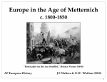 Europe in the Age of Metternich
