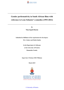 Gender performativity in South African films with reference to Leon