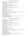 Adaptations Over Time Study Guide Adaptations Over Time Study