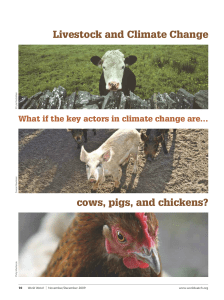 Livestock and Climate Change cows, pigs, and chickens?