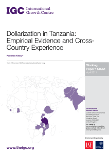 Dollarization in Tanzania
