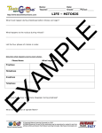 Student Worksheet on Mitosis with Answer Key