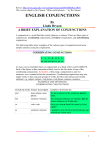 ENGLISH CONJUNCTIONS