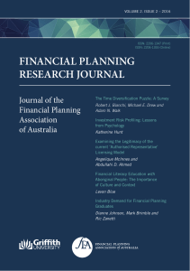 FINANCIAL PLANNING RESEARCH JOURNAL