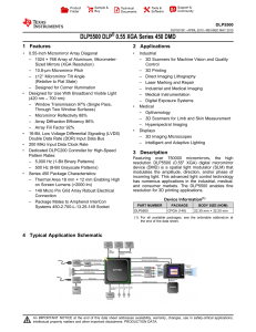 DLP5500 DLP 0.55 XGA Series 450 DMD (Rev. F)