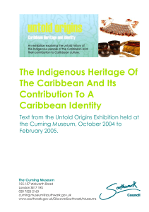 The Indigenous Heritage Of The Caribbean And Its
