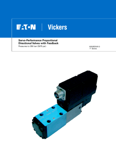 Servo-Performance Proportional Directional Valves with