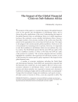 The Impact of the Global Financial Crisis on Sub