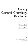 Solving General Chemistry Problems 5e