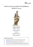 YEAR 4: JULIUS CAESAR AND IMPERIAL ROME (5 lessons)