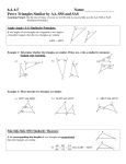 Prove Triangles Similar by AA,SSS and SAS