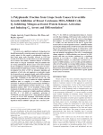 A Polyphenolic Fraction from Grape Seeds Causes Irreversible