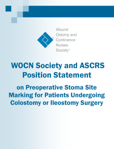 WOCN Society and ASCRS Position Statement on Preoperative