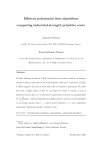 Efficient polynomial time algorithms computing industrial