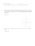 Math 65, Exam 2 Review Name: 1. What is the definition of a