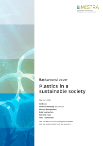 Plastics in a sustainable society