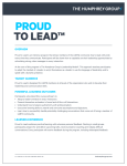PROUD TO LEAD™ - The Humphrey Group