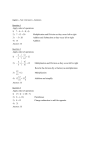 Algebra Test 1 Version A Solutions