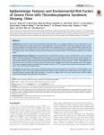 Epidemiologic Features and Environmental Risk Factors of Severe