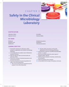 Safety in the Clinical Microbiology Laboratory