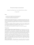 Micrometeorological measurements