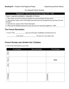 The French Revolution - CHS History Home Page