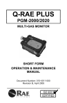 RAE Systems - QRAE Plus manual (Rev. B, April 2005)