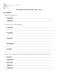 Meteorology Final Exam Study Guide – Part 1