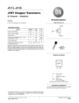 J111, J112 JFET Chopper Transistors
