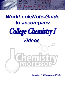 College Chemistry 1 Note Guide(free download)