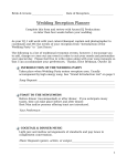 Wedding Reception Planner