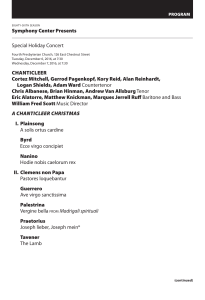 Program Notes  - Chicago Symphony Orchestra