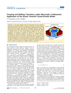 Freezing and Melting Transitions under Mesoscalic Confinement