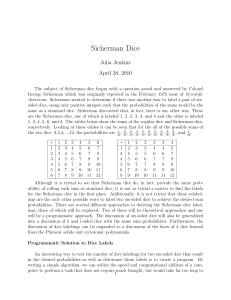 Sicherman Dice