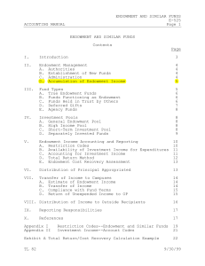 Endowment and Similar Funds