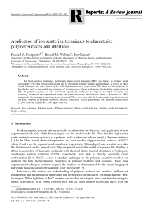 Application of ion scattering techniques to characterize polymer