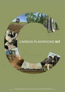 carbon plantations kit - Private Forests Tasmania