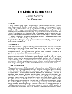 The Limits of Human Vision - UK Swift Science Data Centre